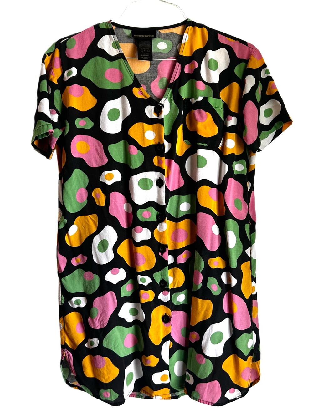 Nooworks Colorful Egg Design Button Tunic — women’s XS